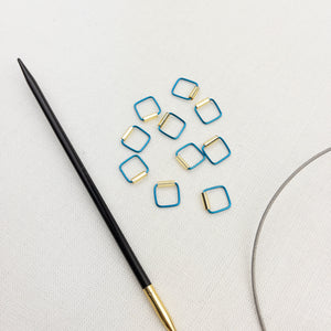 Beaded Stitch Markers | Large Square