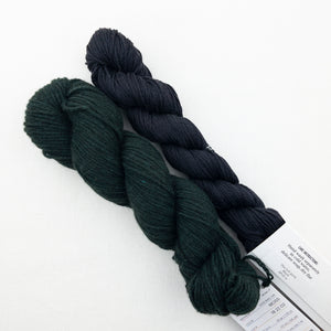 mYak and Silk Woven Scarf Kit | mYak Baby Yak Medium, Lantern Moon Indochine Silk & Weaving Pattern (#400)