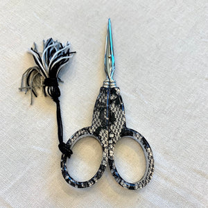 Folding Scissors in Black Case by Sajou