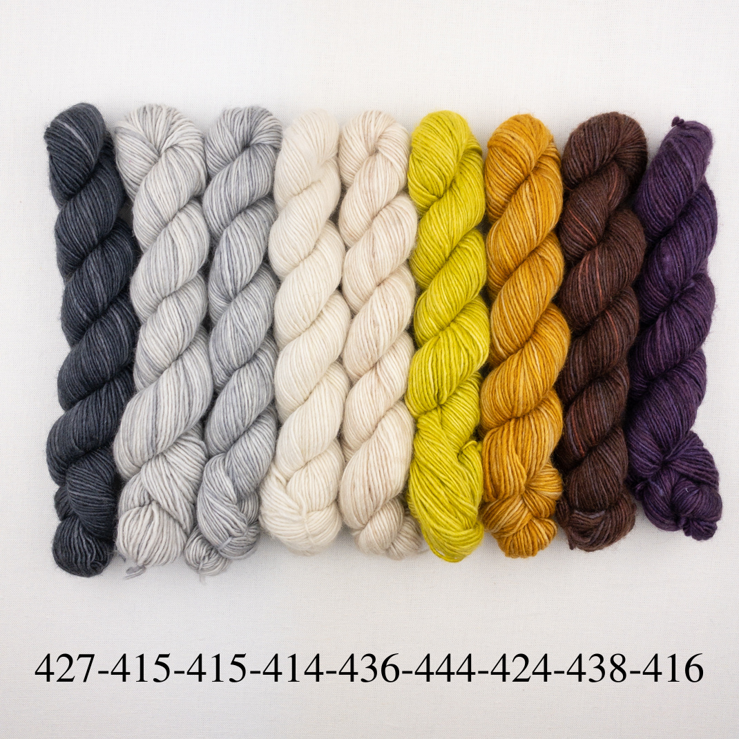 Expanding Chevron Shawl (Manos version) Knitting Kit | Manos