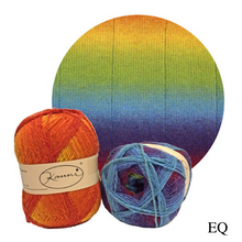 Load image into Gallery viewer, Kauni Effektgarn Garter Stitch Scarf Knitting Kit | Kauni Effektgarn &amp; Knitting Pattern (#245)
