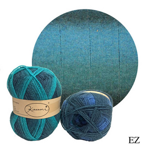 Kauni Effektgarn Garter Stitch Scarf Knitting Kit | Kauni Effektgarn & Knitting Pattern (#245)