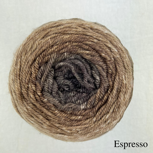 Easy Garter Edge Shawlette Knitting Kit | Freia Handpaints Superwash Merino Silk Sport & Knitting Pattern (#321)