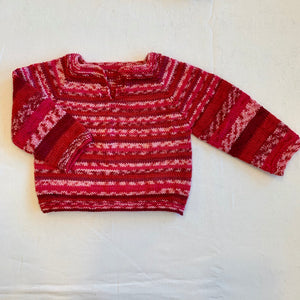 Easiest Baby Sweater Ever (Cascade Heritage version) Knitting Kit | Cascade Heritage Prints & Knitting Pattern (#320D)
