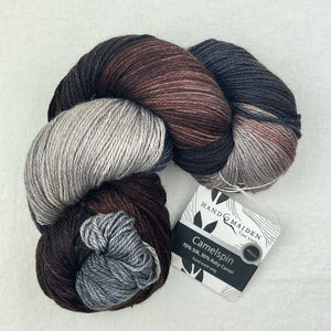Boneyard Shawl Knitting Kit | Hand Maiden Camelspin
