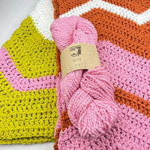 Load image into Gallery viewer, Crochet Chevron Baby Blanket Kit | Juniper Moon Bud Cotton &amp; Crochet Pattern (#259B)
