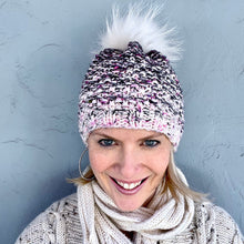 Load image into Gallery viewer, Fadient Hat Knitting Kit | MollyGirl Rock Star DK
