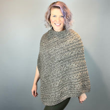 Load image into Gallery viewer, Queensland Cabled Poncho Knitting Kit | Queensland Kathmandu Aran &amp; Knitting Pattern
