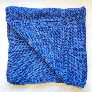 Diagonal Baby Blanket (Karabella version) Knitting Kit | Karabella Aurora 8 & Knitting Pattern (#086)