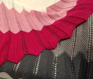 Chevron Baby Blanket (Cascade version) Knitting Kit | Cascade Ultra Pima Cotton & Knitting Pattern (#323)