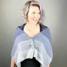Load image into Gallery viewer, Ombré Cashmere Wrap Knitting Kit | Jade Sapphire Mini Ombré Collection &amp; Knitting Pattern (#367)
