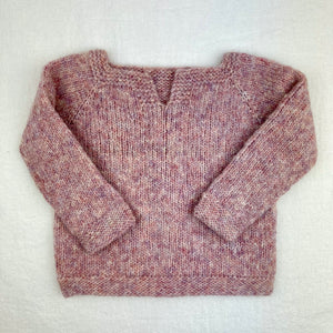 Easiest Baby Sweater Ever (Cashmere 16 version) Knitting Kit | Lana Grossa Cashmere 16 Fine & Knitting Pattern (#320C)
