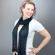 Lacy Scarf Knitting Kit | Katia Polynesia & Knitting Pattern (#131)