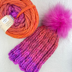 Plush Hat & Cowl Set Knitting Kit | Freia Plush & Knitting Patterns (#108 and 167B)