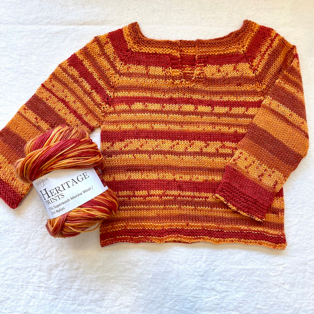 Easiest Baby Sweater Ever (Cascade Heritage version) Knitting Kit