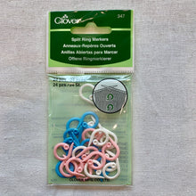 Load image into Gallery viewer, Clover Split Ring Stitch Markers
