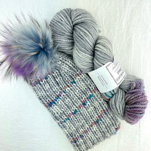 Basic Ribbed Hat Knitting Kit | Wonderland TweedleDeeDum & Knitting Pattern (#46)