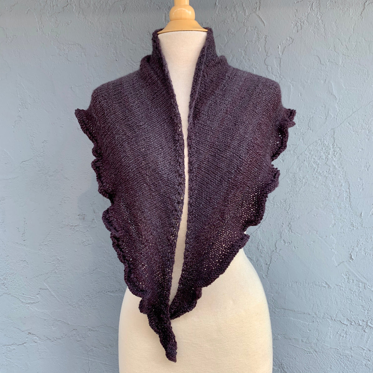 Tanglewood Ruffled Shawlette Knitting Kit | Tanglewood Cashmere & Knit ...