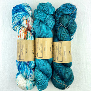 Speckled Chevron Wrap Knitting Kit | Madelinetosh Pashmina & Knitting Pattern (#348B)