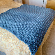 Ushya Basketweave Throw Knitting Kit | Mirasol Ushya & Knitting Pattern (#365)