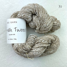 Load image into Gallery viewer, Deco Shawlette (Tussah Tweed version) Knitting Kit | Tussah Tweed &amp; Knitting Pattern (#324B)

