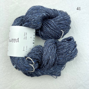 Easy Garter Edge Shawlette Knitting Kit | Tussah Tweed & Knitting Pattern (#321B)