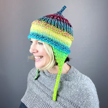 Load image into Gallery viewer, Iris Hat (Entropy Version) Knitting Kit | Entropy Bulky &amp; Knitting Pattern (#149)
