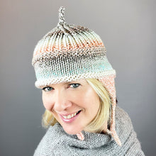 Load image into Gallery viewer, Iris Hat (Entropy Version) Knitting Kit | Entropy Bulky &amp; Knitting Pattern (#149)
