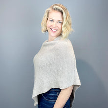 Load image into Gallery viewer, Stockinette Poncho Knitting Kit | Plymouth Baby Alpaca DK &amp; Knitting Pattern (#113D)

