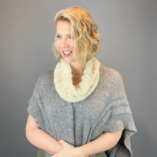 Load image into Gallery viewer, Charmaine&#39;s Cowl Knitting Kit | Lang Yarns Grace, Artyarns Beaded Mohair and Sequins &amp; Knitting Pattern (#207B)
