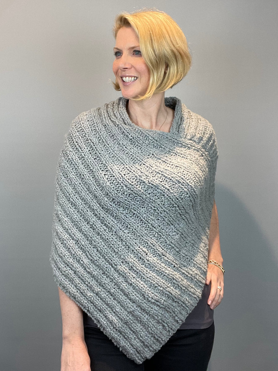 Nomad Bulky Poncho Knitting Kit | Berroco Nomad & Knitting Pattern (#6 ...