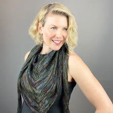 Load image into Gallery viewer, Simple Dream in Color Shawlette Knitting Kit | Dream in Color Smooshy with Cashmere &amp; Knitting Pattern (#387)
