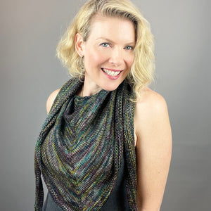 Simple Dream in Color Shawlette Knitting Kit | Dream in Color Smooshy with Cashmere & Knitting Pattern (#387)