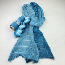 Load image into Gallery viewer, Shibui Spectrum Scarf Knitting Kit | Ito Kinu, Artyarns Mohair Ombre &amp; Knitting Pattern
