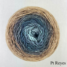 Load image into Gallery viewer, Easy Garter Edge Shawlette Knitting Kit | Freia Handpaints Superwash Merino Silk Sport &amp; Knitting Pattern (#321)
