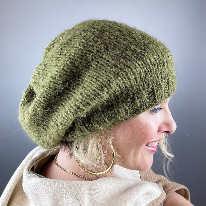 Mia Slouchy Hat Knitting Kit | Lang Yarns Mia & Knitting Pattern (#217)