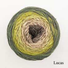 Load image into Gallery viewer, Hitchhiker (Freia version) Knitting Kit | Freia Handpaints Superwash Merino Silk Sport (#411)

