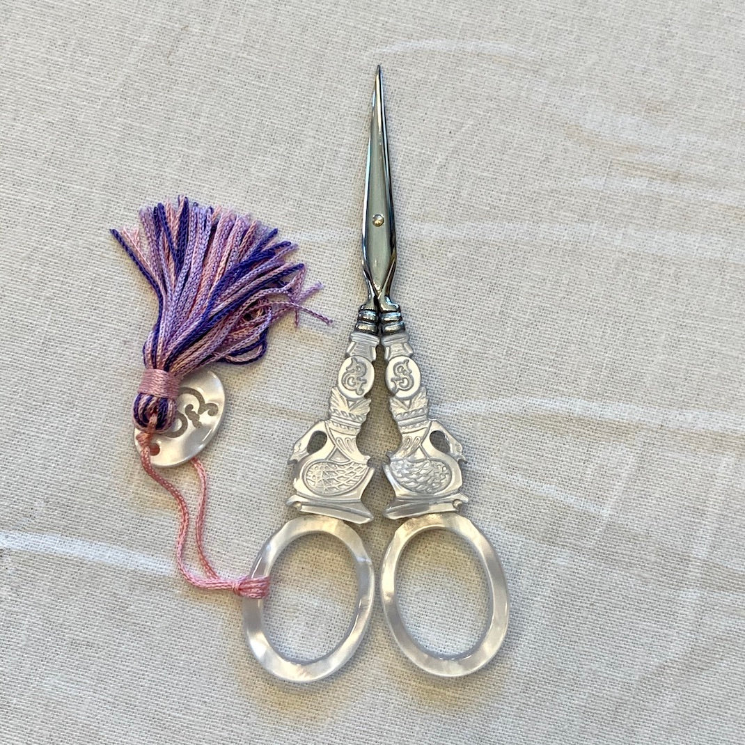 Sajou, embroidery scissors, flower motif