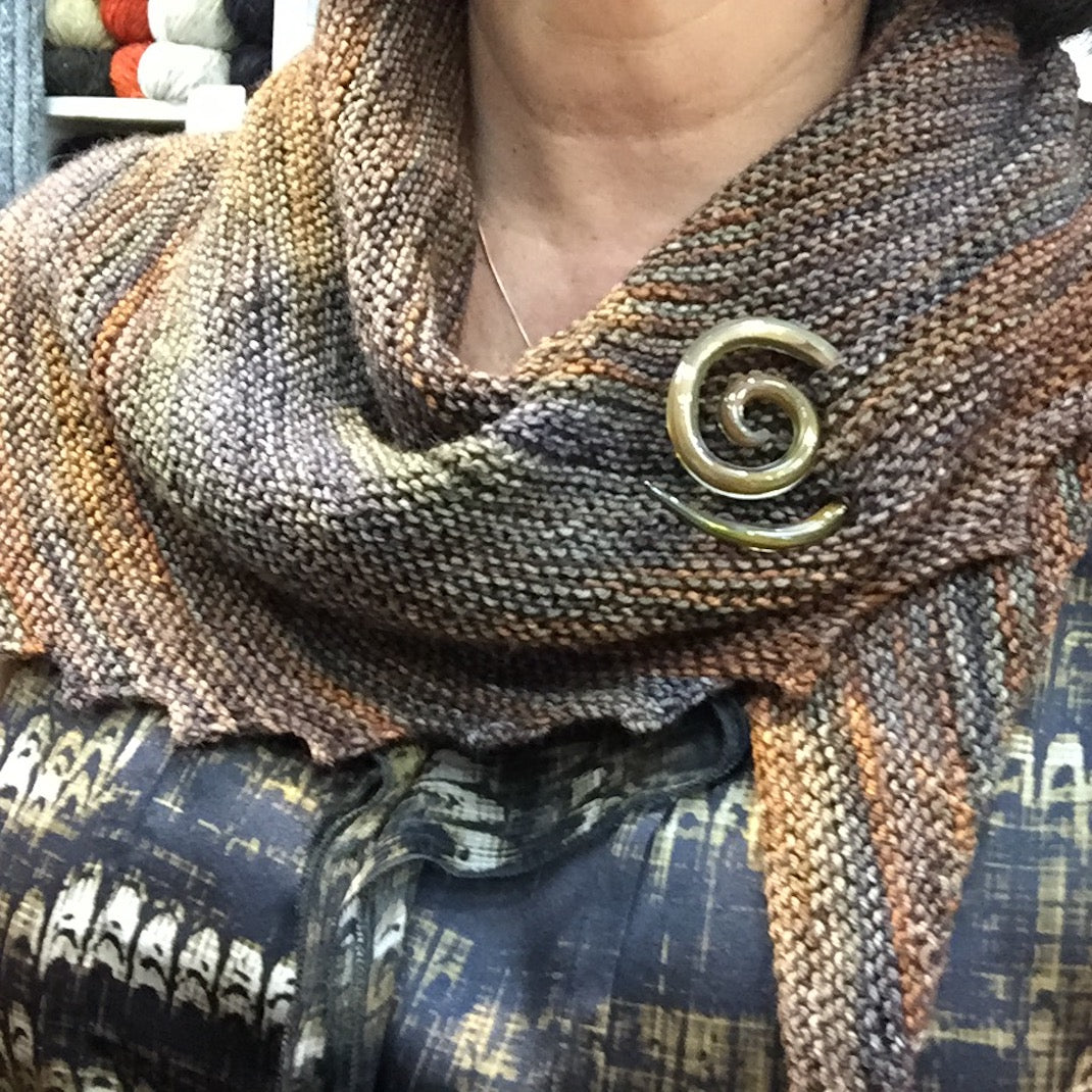 Spiral Glass Shawl Pins from Moving Mud – ATELIER YARNS