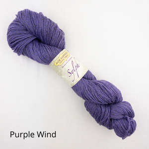 Staggered Fern Shawlette Knitting Kit | Jade Sapphire Sylph & Knitting Pattern (#272)