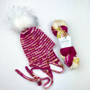 Easy Rib Earflap Hat Knitting Kit | Baah Sonoma & Knitting Pattern (#329)