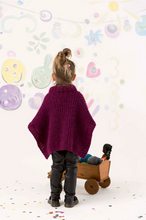 Load image into Gallery viewer, Kid&#39;s Poncho | Lang Yarns Malou Light &amp; Knitting Pattern
