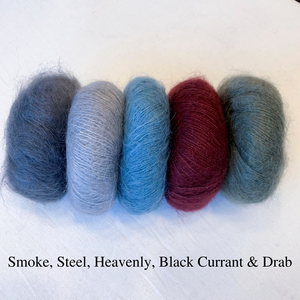 Kidsilk Haze Scarf Knitting Kit | Rowan Kidsilk Haze & Knitting Pattern (#158)
