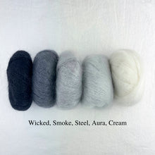 Load image into Gallery viewer, Kidsilk Haze Scarf Knitting Kit | Rowan Kidsilk Haze &amp; Knitting Pattern (#158)
