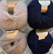 Load image into Gallery viewer, Cashmere Bias Wrap-Scarf Knitting Kit | Nirvana, Superior &amp; Knitting Pattern (#282)
