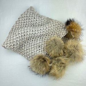 Phat Pompom Scarf Knitting Kit | String Yarns Zermatt & Knitting Pattern (#382)