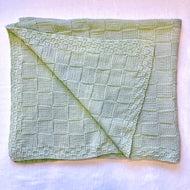 Baby Blocks Blanket Knitting Kit | Karabella Aurora 8 & Knitting Pattern (#092)