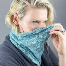 Load image into Gallery viewer, Diagonal Feather &amp; Fan Cowl Knitting Kit | Cascade Pure Alpaca &amp; Knitting Pattern (#192B)
