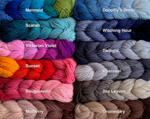 Ombré Cashmere Wrap Knitting Kit | Jade Sapphire Mini Ombré Collection & Knitting Pattern (#367)