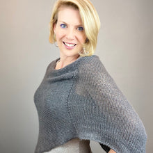 Load image into Gallery viewer, Stockinette Poncho Knitting Kit | Road to China Light &amp; Knitting Pattern (#113)
